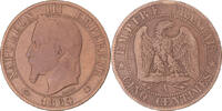 Frankreich 5 Centimes Münze, Napoleon III, Paris, S, Bronze, KM:797.1 -