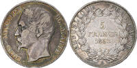 Frankreich 5 Francs Münze, Napoléon III, Paris, SS, Silber, KM:773.1 -
