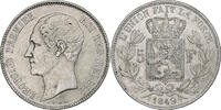 Belgien 5 Francs, 5 Frank Leopold I, Silber, S+, KM:17 -