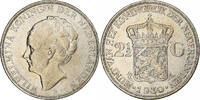 Niederlande 2-1/2 Gulden Wilhelmina I, Silber, SS+, KM:165 -