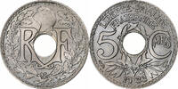 Frankreich 5 Centimes Lindauer, Kupfer-Nickel, UNZ+, Gadoury:170, KM:875 -
