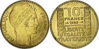 Frankreich 10 Francs Concours de Turin, Paris, ESSAI, Aluminum-Bronze -