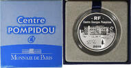 Frankreich 10 Euro Monnaie de Paris, Centre Pompidou, PP, Paris, Silber -