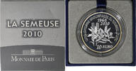 Frankreich 10 Euro Monnaie de Paris, Semeuse, PP, Paris, Silber, STGL -