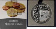 Frankreich 10 Euro Monnaie de Paris, Semeuse, Paris, Silber, STGL -