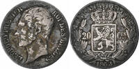 Belgien 20 Centimes Leopold I, Silber, S+, KM:19 -