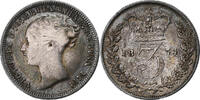 Großbritannien 3 Pence Victoria, Silber, S+, KM:730 -
