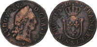 Frankreich 1/2 Sol d'Aix Louis XV, Aix, Kupfer, S, Gadoury:274 -