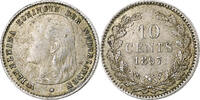 Niederlande 10 Cents Wilhelmina I, Silber, S+, KM:116 -