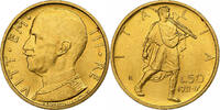 Italien 50 Lire 1931 R Vittorio Emanuele III, Rome, Gold, VZ+, KM:71