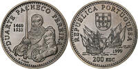 Portugal 200 Escudos Kupfer-Nickel, VZ, KM:719 -