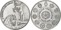Portugal 1000 Escudos Lisbon, Silber, VZ, KM:727 -