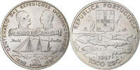 Portugal 1000 Escudos Lisbon, Silber, VZ, KM:695 -