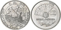 Portugal 1000 Escudos Lisbon, Silber, VZ, KM:707 -