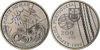 Portugal 200 Escudos Lisbon, Kupfer-Nickel, VZ, KM:716 -
