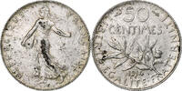 Frankreich 50 Centimes Semeuse, Paris, Silber, SS+, Gadoury:420, KM:854 -