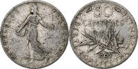 Frankreich 50 Centimes Semeuse, Paris, Silber, S, Gadoury:420, KM:854 -