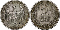 Deutschland, Weimarer Republik 2 Mark Berlin, Silber, SS+, KM:45 -