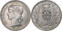 Portugal 50 Centavos Silber, SS+, KM:561 -