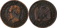 Frankreich Centime Napoleon III, Lille, Bronze, S, Gadoury:86, KM:775.7 -
