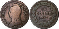 Frankreich Decime Dupré, Lille, Bronze, S, Gadoury:187 -