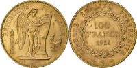 Frankreich 100 Francs 1911 A Génie, Paris, Gold, SS+, Gadoury:1137a, KM:858