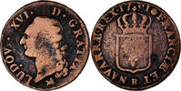 Frankreich Sol Louis XVI, Rouen, 2éme sem, Kupfer, S, Gadoury:350 -