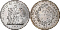 Frankreich 50 Francs Hercule, Paris, hybrid, Silber, VZ, Gadoury:882a -