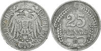 GERMANY - EMPIRE 25 Pfennig Wilhelm II, Muldenhütten, Nickel, SS, KM:18 -