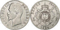 Frankreich 5 Francs Napoleon III, Paris, Silber, S+, Gadoury:734 -