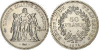 Frankreich 50 Francs Hercule, Paris, Avers 20 francs, Silber, VZ+ -