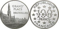 Frankreich 100 Francs-15 Euro Grand'Place de Bruxelles, Paris, Abeille -