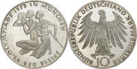 Bundesrepublik Deutschland 10 Mark Munich Olympics, Karlsruhe, Silber -