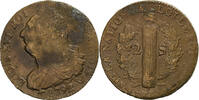 Frankreich 1792 / AN 4 W Constitution, 2 sols françois, Lille, 2éme S+