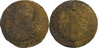Frankreich 2 Sols Constitution, 2 sols françois, Paris, Bronze -