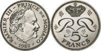 Monaco 5 Francs Rainier III, Paris, Kupfer-Nickel, VZ+, Gadoury:MC 153 -
