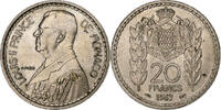 Monaco 20 Francs, Vingt Louis II, Paris, Kupfer-Nickel, VZ, Gadoury:MC -