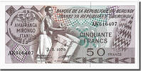 Burundi 50 Francs Geldschein, 1979-05-01, UNZ -