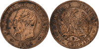 Frankreich Centime Napoleon III, Rouen, Bronze, SS, Gadoury:86, KM:775.2 -