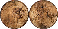 Frankreich 5 Centimes Dupuis, Paris, Bronze, S+, Gadoury:165, KM:842 -