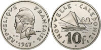 Neukaledonien 10 Francs Paris, ESSAI, Nickel, STGL, KM:E11 -