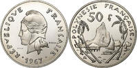 French Polynesia 50 Francs Paris, ESSAI, Nickel, STGL, KM:E3 -
