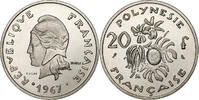 French Polynesia 20 Francs Paris, ESSAI, Nickel, STGL, KM:E2 -