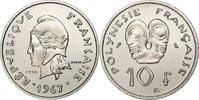 French Polynesia 10 Francs Paris, ESSAI, Nickel, STGL, KM:E1 -