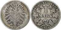 GERMANY - EMPIRE Mark Wilhelm I, Frankfurt, Silber, S+, KM:7 -