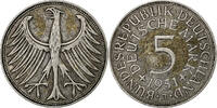 Bundesrepublik Deutschland 5 Mark Hamburg, Silber, SS, KM:112.1 -