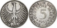 Bundesrepublik Deutschland 5 Mark Stuttgart, Silber, SS, KM:112.1 -
