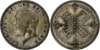 Großbritannien Florin, Two Shillings George V, Silber, S+, KM:834 -