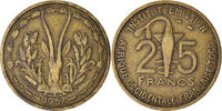 French West Africa 25 Francs Münze -
