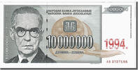 Jugoslawien 10,000,000 Dinara Geldschein, KM:144a, UNZ -
